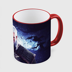 Кружка 3D THE WITCHER GERALT OF RIVIA, цвет: 3D-красный кант