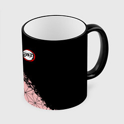 Кружка 3D КОСТЮМ НЕЗУКО КЛИНОК РАССЕКАЮЩИЙ ДЕМОНОВ, цвет: 3D-черный кант