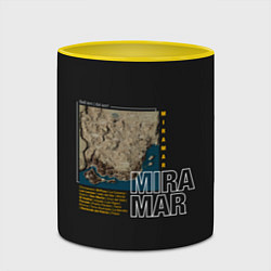 Кружка 3D Мирамар, цвет: 3D-белый + желтый — фото 2