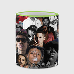 Кружка 3D Короли Рэпа KING RAP, цвет: 3D-светло-зеленый кант — фото 2
