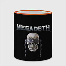 Кружка 3D Megadeth, цвет: 3D-оранжевый кант — фото 2