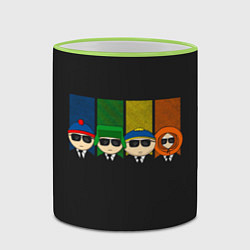 Кружка 3D South park FBI, цвет: 3D-светло-зеленый кант — фото 2