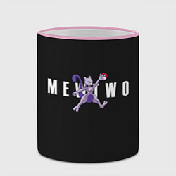 Кружка 3D Mewtwo x nba, цвет: 3D-розовый кант — фото 2