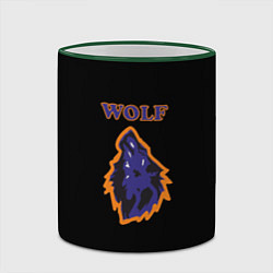 Кружка 3D The Wolfs, цвет: 3D-зеленый кант — фото 2
