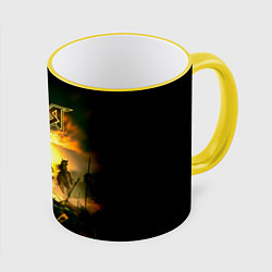 Кружка 3D Ария - ПОЛЕ БИТВЫ, цвет: 3D-желтый кант