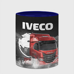 Кружка 3D Iveco truck, цвет: 3D-белый + синий — фото 2