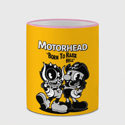 Кружка 3D Motorhead x Cuphead, цвет: 3D-розовый кант — фото 2