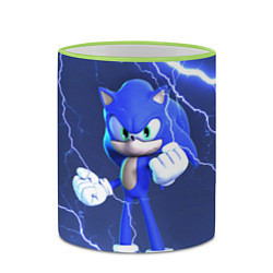 Кружка 3D SONIC СОНИК СИНИЙ ЁЖ Z, цвет: 3D-светло-зеленый кант — фото 2