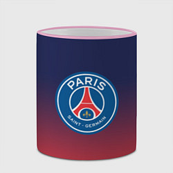 Кружка 3D PSG ПСЖ PARIS SAINT GERMAIN, цвет: 3D-розовый кант — фото 2