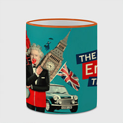 Кружка 3D Лучший учитель английского языка, цвет: 3D-оранжевый кант — фото 2