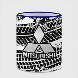 Кружка 3D MITSUBISHI СЛЕДЫ ШИН, цвет: 3D-синий кант — фото 2