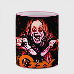 Кружка 3D Ozzy Osbourne, цвет: 3D-розовый кант — фото 2