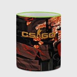 Кружка 3D HOWL ВОЙ СКИН CS, цвет: 3D-светло-зеленый кант — фото 2