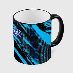 Кружка 3D Volkswagen Фольксваген, цвет: 3D-черный кант