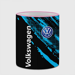 Кружка 3D Volkswagen Фольксваген, цвет: 3D-розовый кант — фото 2