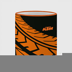 Кружка 3D ORANGE KTM КТМ Z, цвет: 3D-оранжевый кант — фото 2