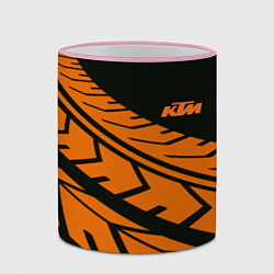 Кружка 3D ORANGE KTM КТМ Z, цвет: 3D-розовый кант — фото 2