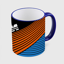 Кружка 3D KTM КТМ Z, цвет: 3D-синий кант