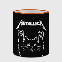 Кружка 3D METALLICA МЕТАЛЛИКА, цвет: 3D-оранжевый кант — фото 2