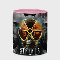 Кружка 3D STALKER SHADOW OF CHERNOBYL СТАЛКЕР ТЕНИ ЧЕРНОБЫЛЯ, цвет: 3D-белый + розовый — фото 2