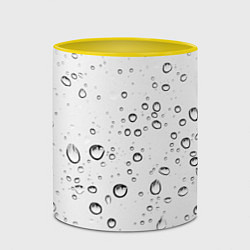 Кружка 3D Утренний дождь, цвет: 3D-белый + желтый — фото 2