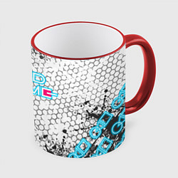 Кружка 3D Игра в кальмара, цвет: 3D-красный кант