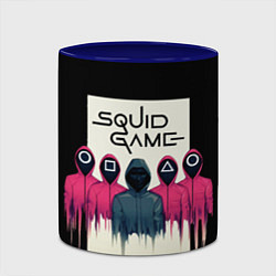 Кружка 3D Squid Game: Отряд стражей, цвет: 3D-белый + синий — фото 2