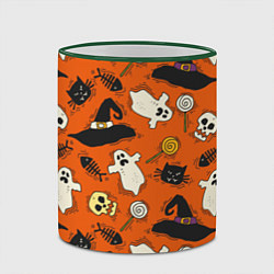 Кружка 3D Хэллоуинские шалости, цвет: 3D-зеленый кант — фото 2