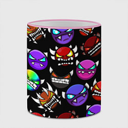 Кружка 3D Geometry Dash: Demons Squad, цвет: 3D-розовый кант — фото 2