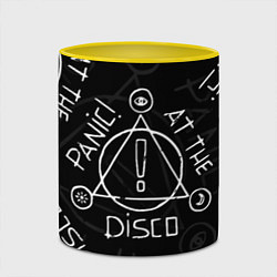 Кружка 3D Panic! At the Disco - Pray For The Wicked, цвет: 3D-белый + желтый — фото 2