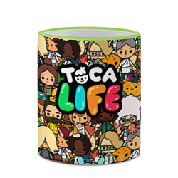 Кружка 3D Toca Life: Persons, цвет: 3D-светло-зеленый кант — фото 2