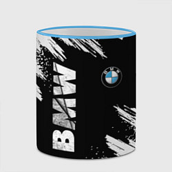 Кружка 3D BMW GRUNGE БМВ ГРАНЖ, цвет: 3D-небесно-голубой кант — фото 2