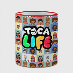 Кружка 3D Toca Life, цвет: 3D-красный кант — фото 2