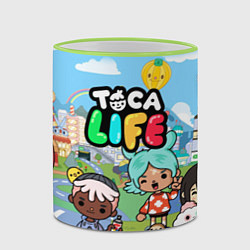 Кружка 3D Toca Life, цвет: 3D-светло-зеленый кант — фото 2