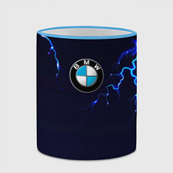 Кружка 3D BMW разряд молнии, цвет: 3D-небесно-голубой кант — фото 2