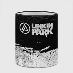 Кружка 3D Линкин Парк Лого Рок ЧБ Linkin Park Rock, цвет: 3D-черный кант — фото 2