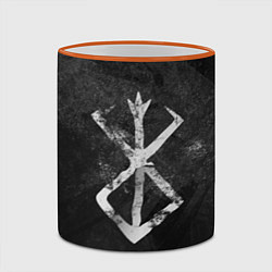 Кружка 3D BERSERK LOGO GRUNGE, цвет: 3D-оранжевый кант — фото 2