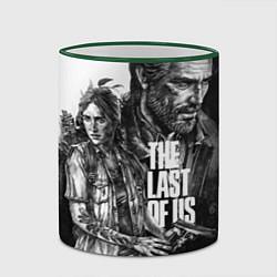 Кружка 3D THE LAST OF US ЧЁРНО БЕЛЫЙ, цвет: 3D-зеленый кант — фото 2