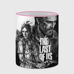 Кружка 3D THE LAST OF US ЧЁРНО БЕЛЫЙ, цвет: 3D-розовый кант — фото 2