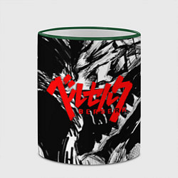 Кружка 3D БЕРСЕРК РИСУНОК BERSERK, цвет: 3D-зеленый кант — фото 2