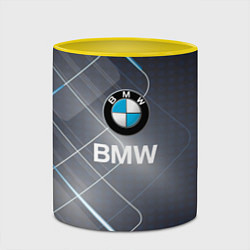 Кружка 3D BMW Logo, цвет: 3D-белый + желтый — фото 2