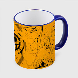 Кружка 3D ONE PIECE ПИРАТЫ ЛОГО, цвет: 3D-синий кант