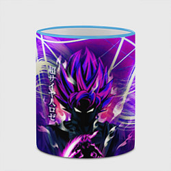 Кружка 3D Гоку Блек Anime Dragon Ball Super Saiyan, цвет: 3D-небесно-голубой кант — фото 2