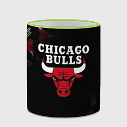 Кружка 3D ЧИКАГО БУЛЛС БЫКИ CHICAGO BULLS, цвет: 3D-светло-зеленый кант — фото 2