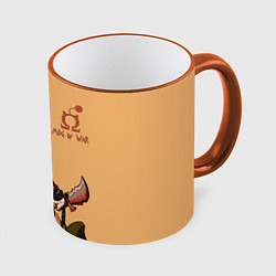 Кружка 3D Mog of War, цвет: 3D-оранжевый кант