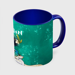 Кружка 3D ВЕНТИ VENTI АНЕМО, цвет: 3D-белый + синий