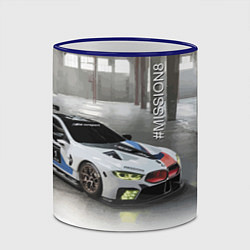 Кружка 3D BMW Motorsport Mission 8, цвет: 3D-синий кант — фото 2