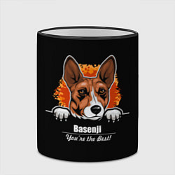 Кружка 3D Басенджи Basenji, цвет: 3D-черный кант — фото 2