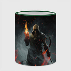 Кружка 3D TES SKYRIM DOVAHKIN FLAME ДРАКОНОРОЖДЕННЫЙ, цвет: 3D-зеленый кант — фото 2
