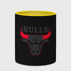 Кружка 3D CHICAGO BULLS ЧИКАГО БУЛЛС ЯРОСТЬ БЫКА, цвет: 3D-белый + желтый — фото 2